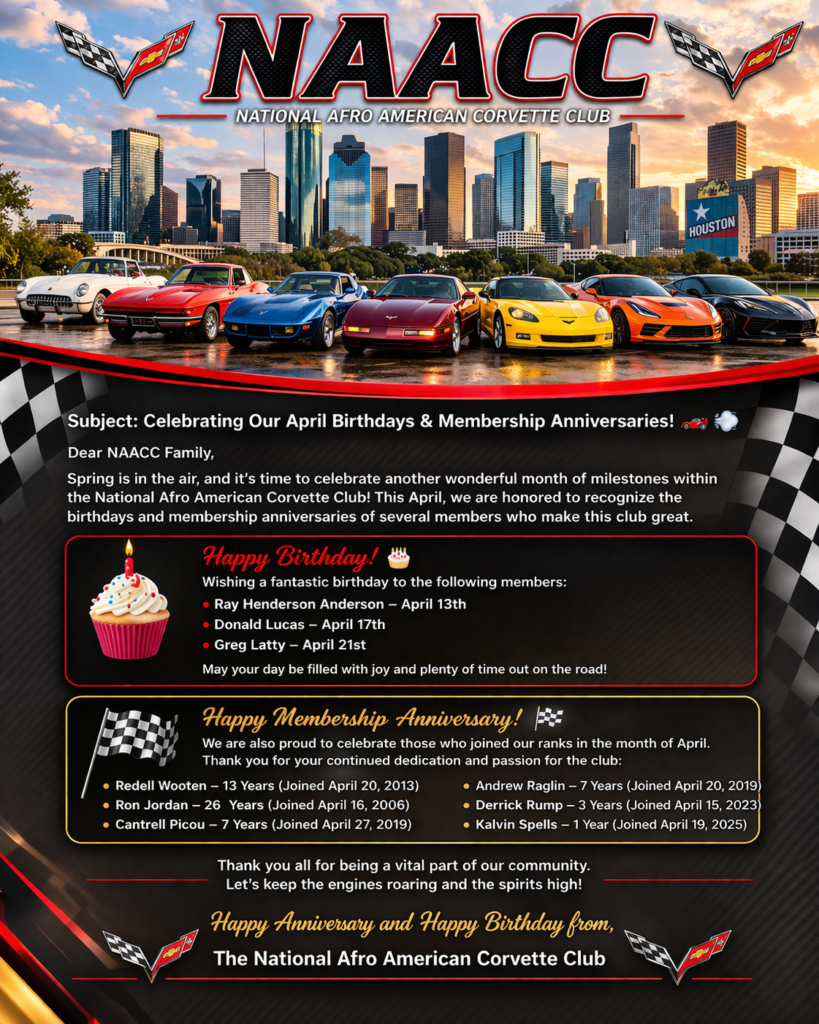 NAACC 2026 APRIL BIRTHDAYS/ANNIVERSARIES